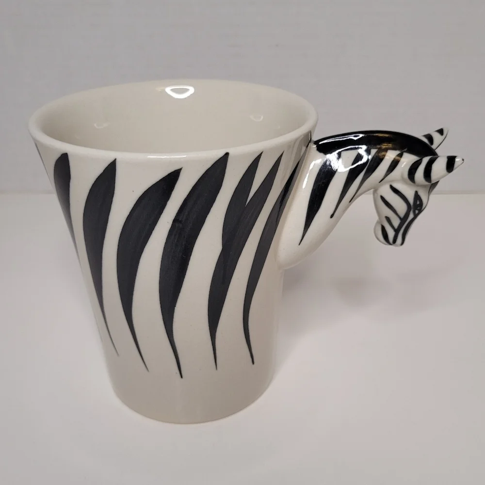 Zebra 3D Mug Pier 1 NWOT